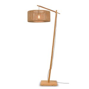 GOOD&MOJO vloerlamp Iguazu – bruin – Ø50cm GOOD&MOJO vloerlamp Iguazu – bruin – Ø50cm
