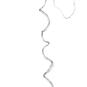J-Line slinger 200Led 2M – kunststof – zilver – warm wit – LED lichtje