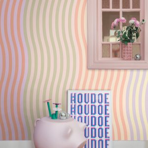 ESTAhome fotobehang zigzag motief pastelkleuren – 300 x 279 cm – 15951 ESTAhome fotobehang zigzag motief pastelkleuren – 300 x 279 cm – 15951