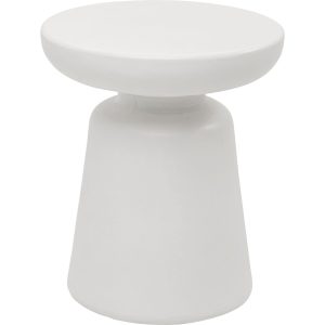 Kare Design Bijzettafel Paco wit Ø41cm