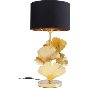 Kare Design tafellamp – gingkobladeren – goud en zwart Kare Design tafellamp – gingkobladeren – goud en zwart