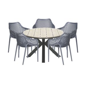 Garden Impressions tuinset Air XL – Tulli light teak look – 6-delig