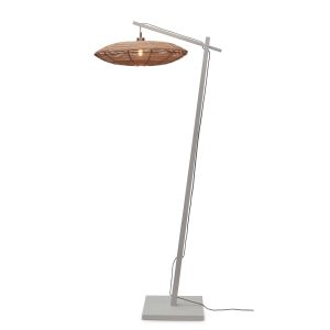 GOOD&MOJO vloerlamp Tanami – bruin – Ø25cm