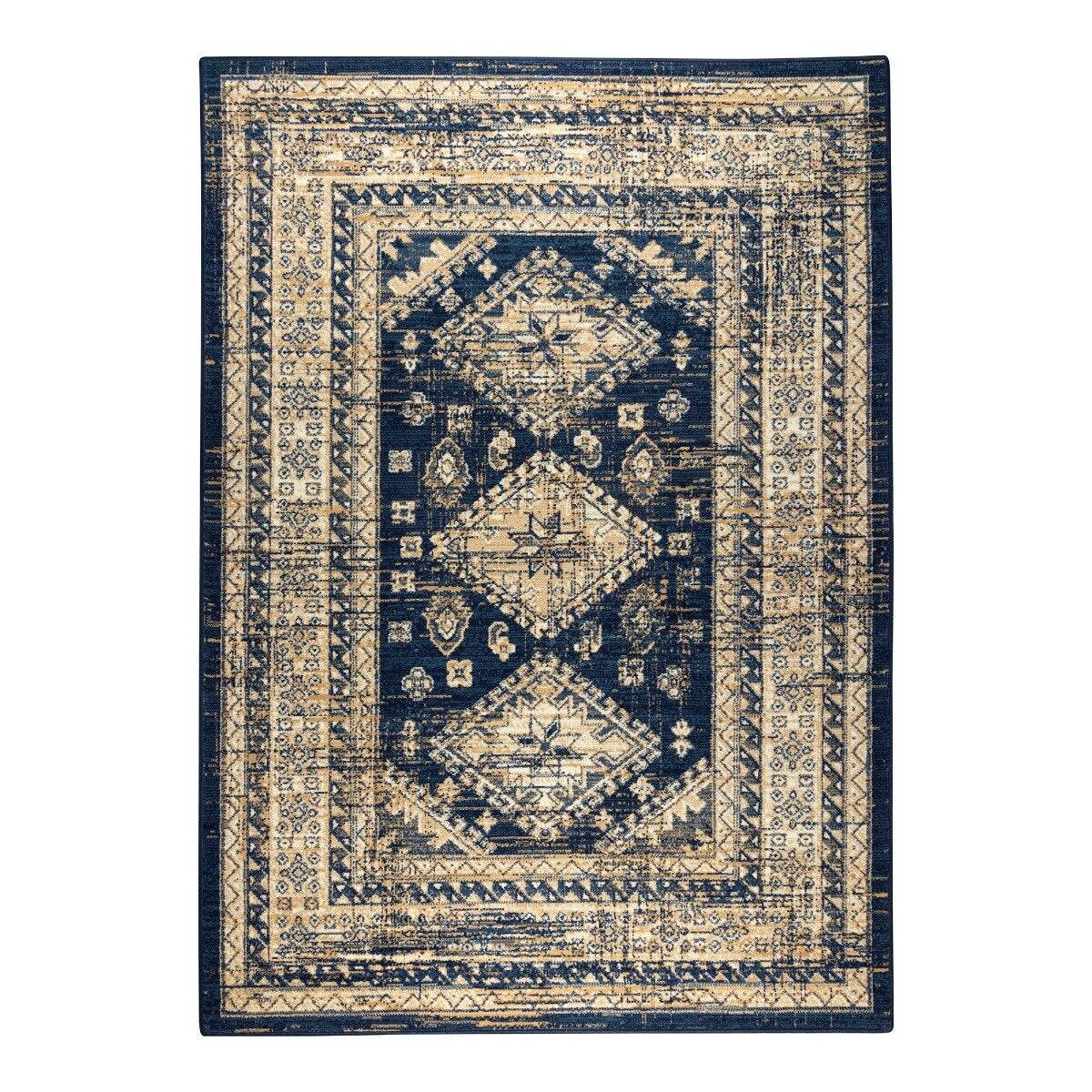 Interieur05 vintage vloerkleed Aila - blauw - 240 x 330 cm