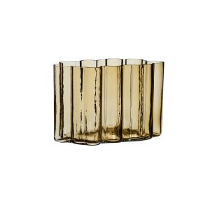 Hübsch vaas Umber – glas – 30x16xh20cm