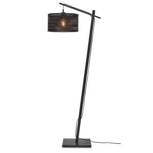 GOOD&MOJO vloerlamp Java – zwart – Ø32cm GOOD&MOJO vloerlamp Java – zwart – Ø32cm