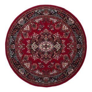 Interieur05 Rond Vintage vloerkleed Nain Perzisch Rood – 160 x 160 cm