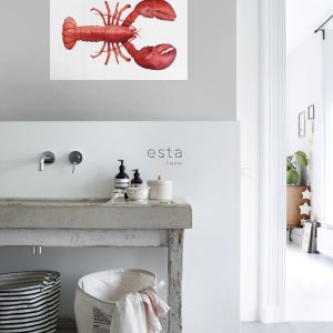 ESTAhome muursticker kreeft rood – 70 x 46.5 cm – 159045 ESTAhome muursticker kreeft rood – 70 x 46.5 cm – 159045