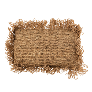 J-Line kussen Rechthoekig – jute – naturel