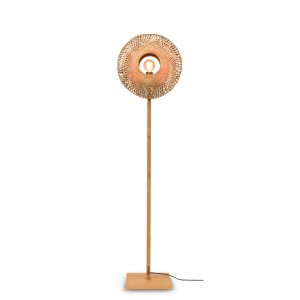 GOOD&MOJO vloerlamp Kalimantan – bruin – Ø44cm GOOD&MOJO vloerlamp Kalimantan – bruin – Ø44cm