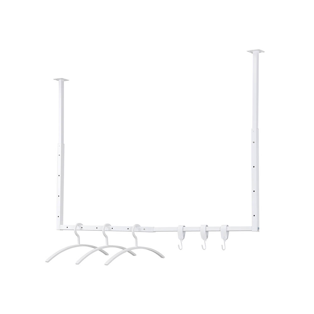 HOME DELUXE - SWAY kapstok - inclusief hangers en haken - kleur: wit