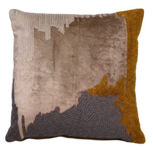 Hoii sierkussen Monet – 45×45 cm – Natuur – Beige Hoii sierkussen Monet – 45×45 cm – Natuur – Beige
