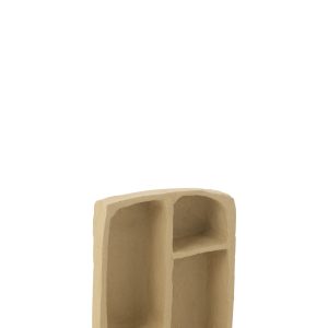 J-Line wandrek Flint – papier maché – naturel – small