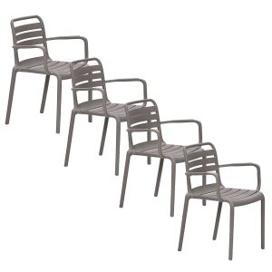 Garden Impressions tuinstoel Moos taupe – 4 stuks Garden Impressions tuinstoel Moos taupe – 4 stuks