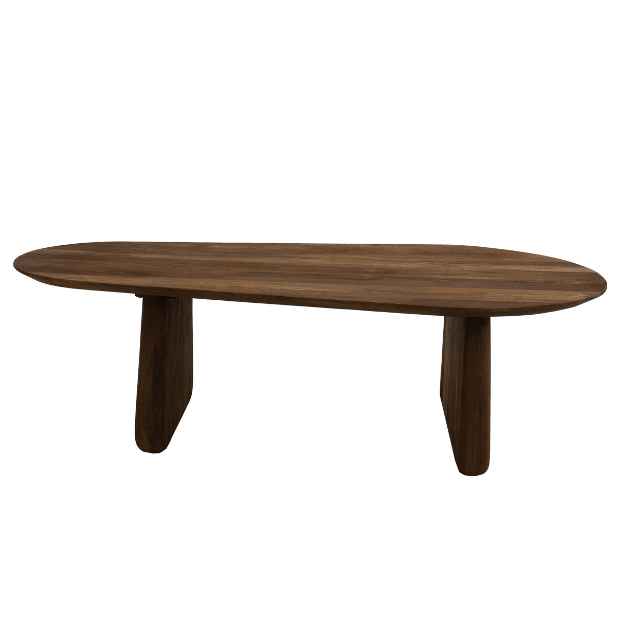 Giga Meubel Salontafel Femke Organisch - Mangohout - Bruin - 120x65x35