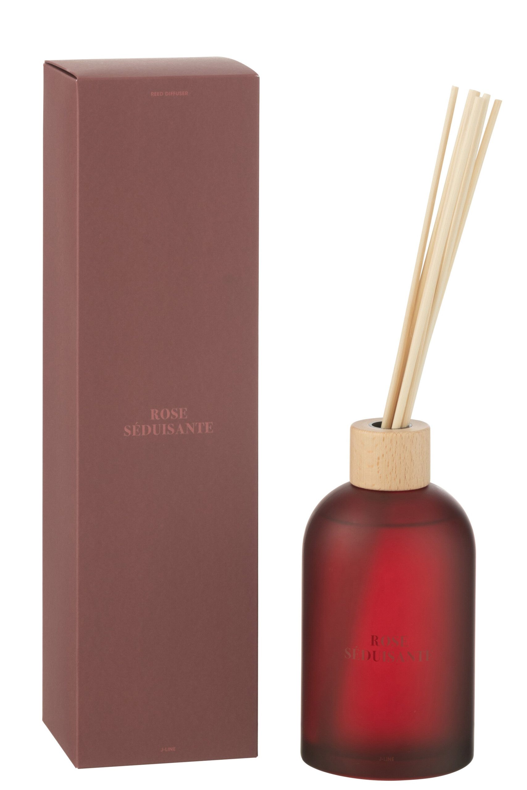 J-Line geurstokjes Accords Essentiels - Rose Seduisante - rood - 550 m