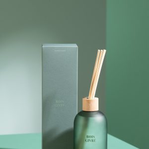 J-Line geurstokjes Accords Essentiels – Bois Givré – groen – 250 ml