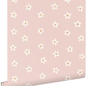 ESTAhome behang madeliefjes roze – 53 cm x 10.05 m – 131113