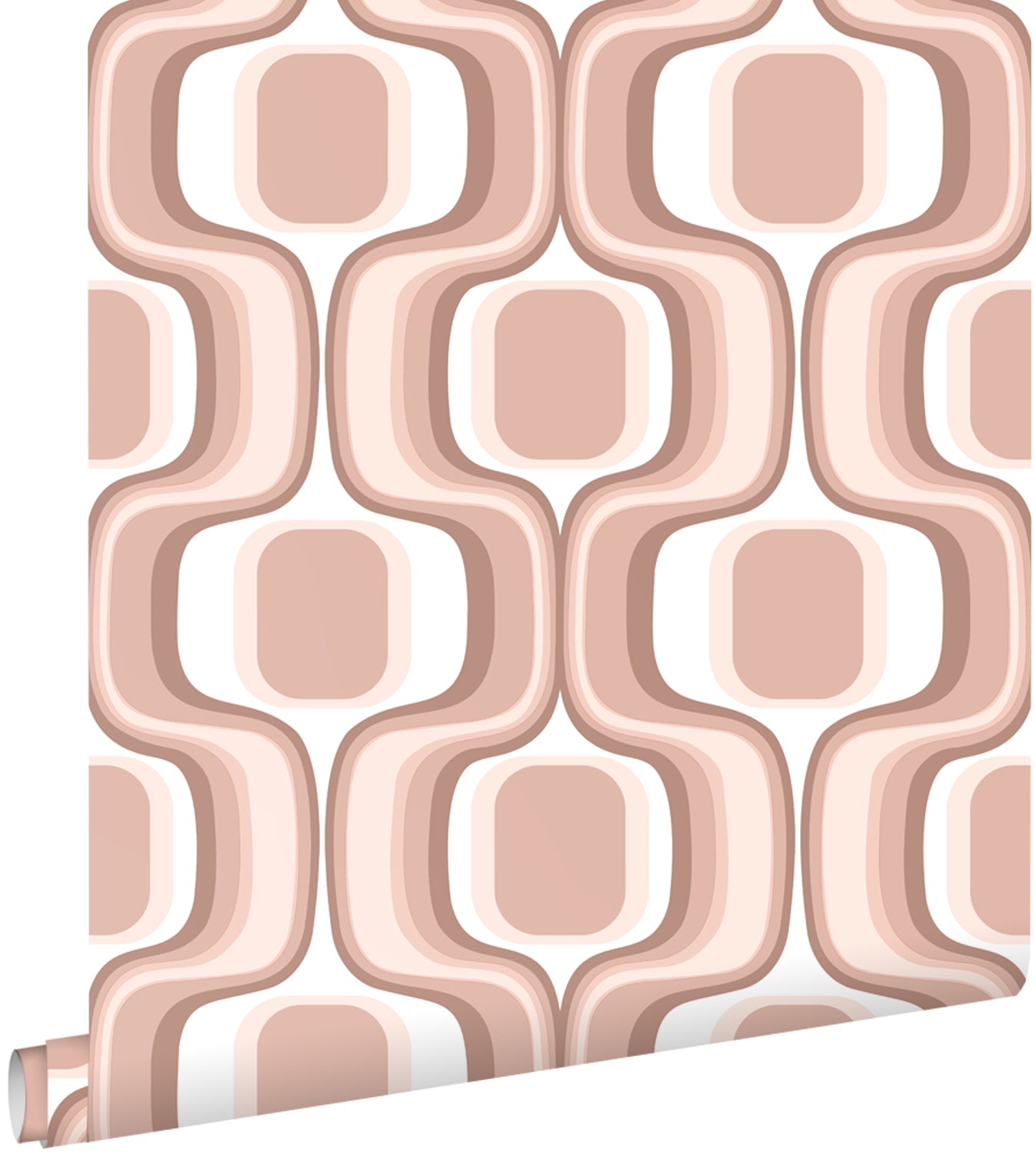 ESTAhome behang retro ornamenten terracotta roze - 50 x 900 cm - 13158