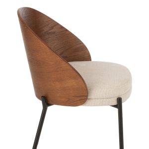 J-Line stoel Lone – multiplex/metaal – bruin/beige