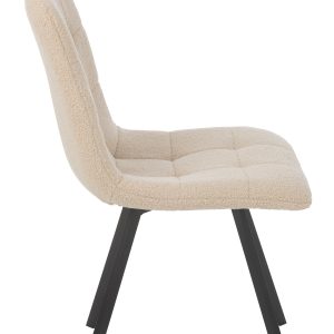 J-Line stoel Clark – metaal/polyester – wit