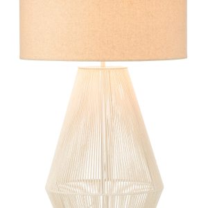 J-Line lamp Striing – metaal/papier – wit