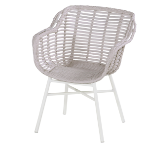 Hartman Tuinstoel Cecilia – Beige Wicker/Kunststof – Zithoogte 44cm