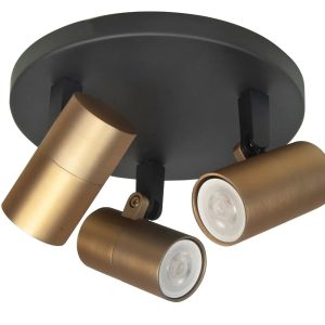 Highlight spot Picollo – 3 lichts – 17 x 11 cm – zwart goud