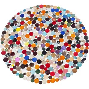 Kare Design Vloerkleed Circle Multi Ø150cm Kare Design Vloerkleed Circle Multi Ø150cm
