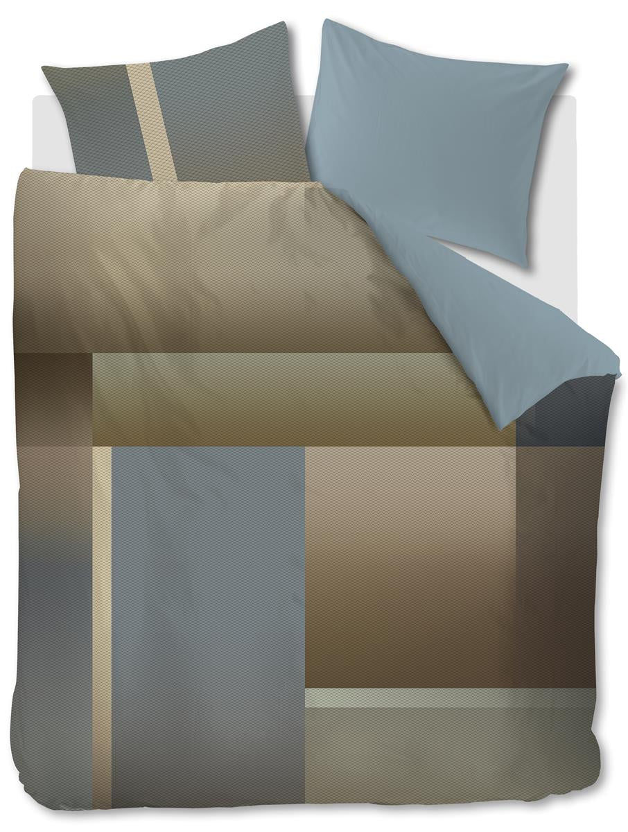 Kardol dekbedovertrek Sloane Square - 200x200/220 cm - blauw grijs