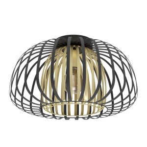 EGLO plafondlamp Encinitos – e27 – ø 45 cm – zwart/goud EGLO plafondlamp Encinitos – e27 – ø 45 cm – zwart/goud