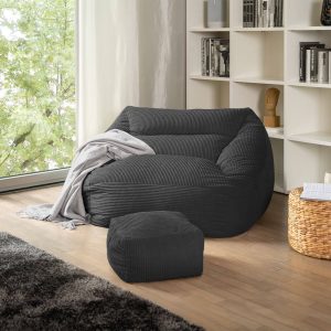 Home Deluxe Zitzak COSY Antraciet Home Deluxe Zitzak COSY Antraciet