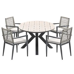 Garden Impressions tuinset Burela – Tulli taupe 5-delig – ovaal 180×11
