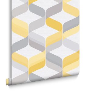 Graham & Brown Vliesbehang – Retro Lemon – 10mx52cm