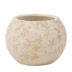 J-Line bloempot Rustiek – cement – wit – large – Ø 23 cm J-Line bloempot Rustiek – cement – wit – large – Ø 23 cm