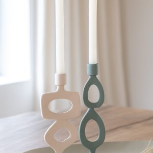 J-Line kaarshouder Ringen – aluminium – groen – 2 stuks