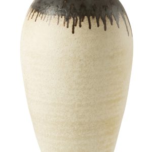 J-Line vaas Lombok – keramiek – beige/bruin – large – 72 cm hoog J-Line vaas Lombok – keramiek – beige/bruin – large – 72 cm hoog