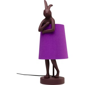 Kare Design tafellamp Animal – konijn – 50cm – bordeaux en paars