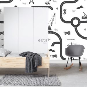 ESTAhome fotobehang voertuigen zwart wit – 200 x 279 cm – 159057 ESTAhome fotobehang voertuigen zwart wit – 200 x 279 cm – 159057