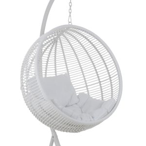 J-Line hangstoel Rond – staal – wit J-Line hangstoel Rond – staal – wit