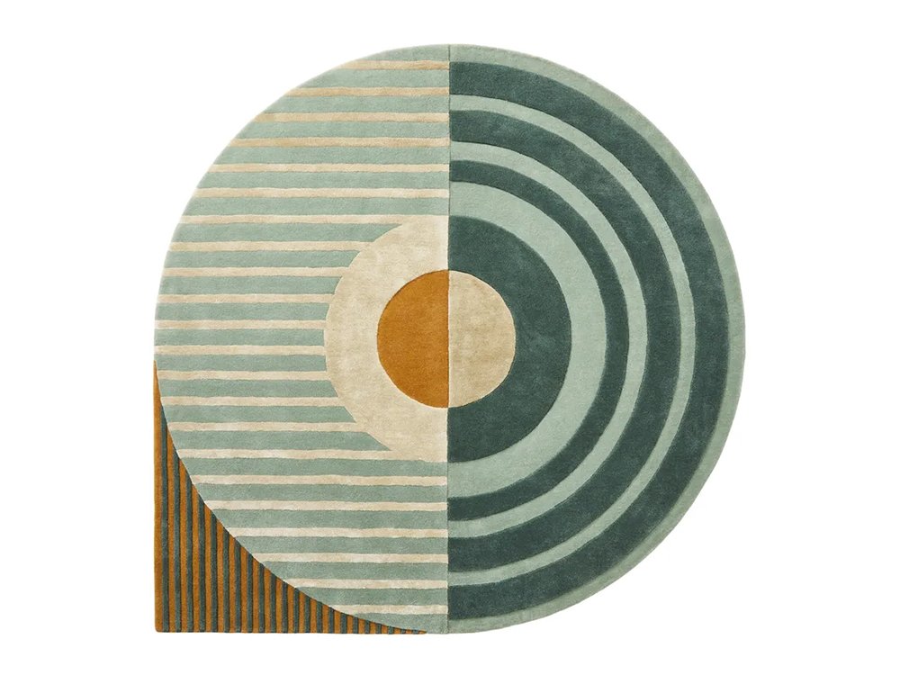Brinker Carpets Fano Girare Green Vloerkleed