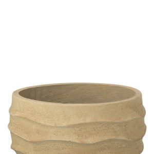 J-Line bloempot Golf + Buiten zand – steen – beige – small