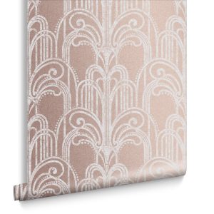 Graham & Brown Vliesbehang – Art Deco Rose Gold – 10mx52cm