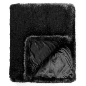JULIETTE | plaid 140×180 cm | Raven | zwart | Hoii