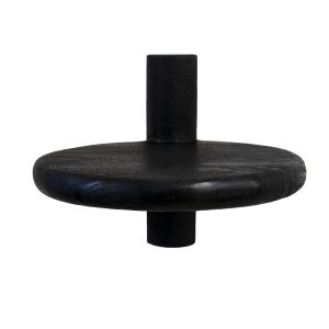 Giga Meubel Wandplank Febe – Zwart Mangohout – 25x25x20cm