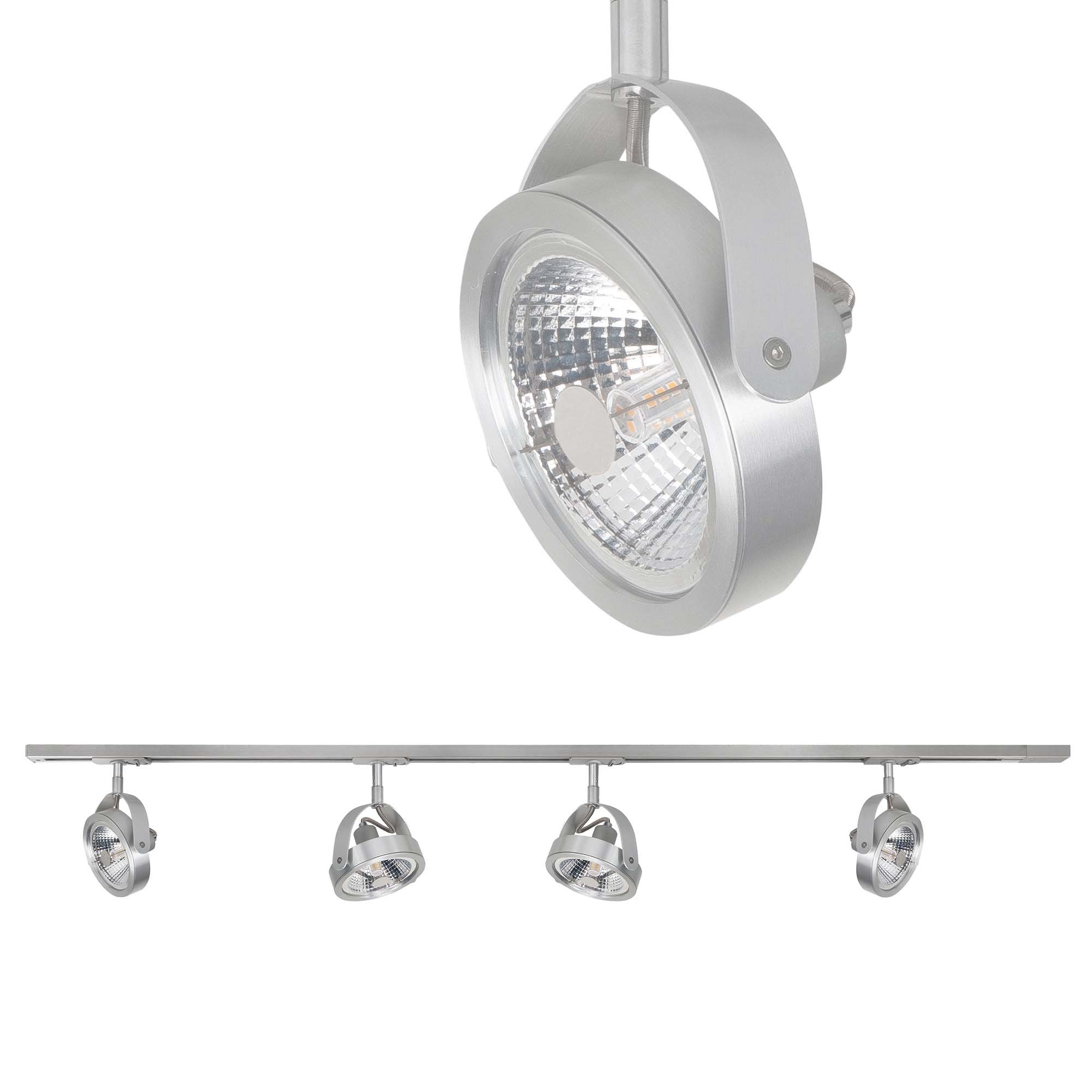 Highlight railsysteem Trackline - 4 lichts - 150 x 20 cm - mat chroom