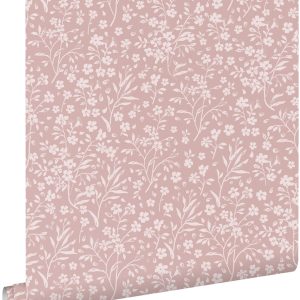 ESTAhome behang bloemetjes roze – 53 cm x 10.05 m – 139884