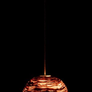 J-Line hanglamp Bol Bananenbladeren – jute – naturel – medium