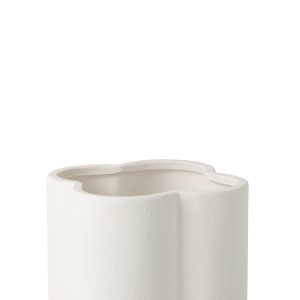 J-Line bloempot Buddy – keramiek – wit – medium J-Line bloempot Buddy – keramiek – wit – medium