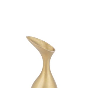 J-Line vaas Olivia – aluminium – goud – small – 45 cm hoog